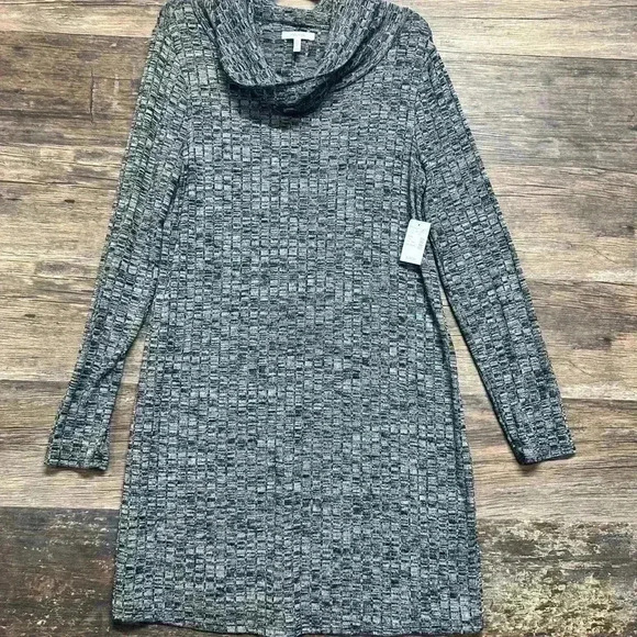 Maurices Gray Textured Knit Dress - Picture 1 of 5